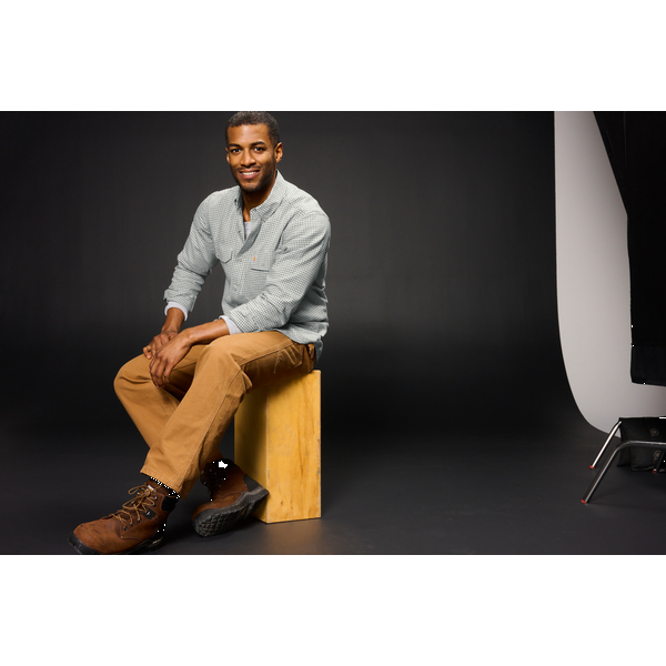 Carhartt® Rugged Flex® Plaid Cotton/Elastane Long Sleeve Men's Shirt