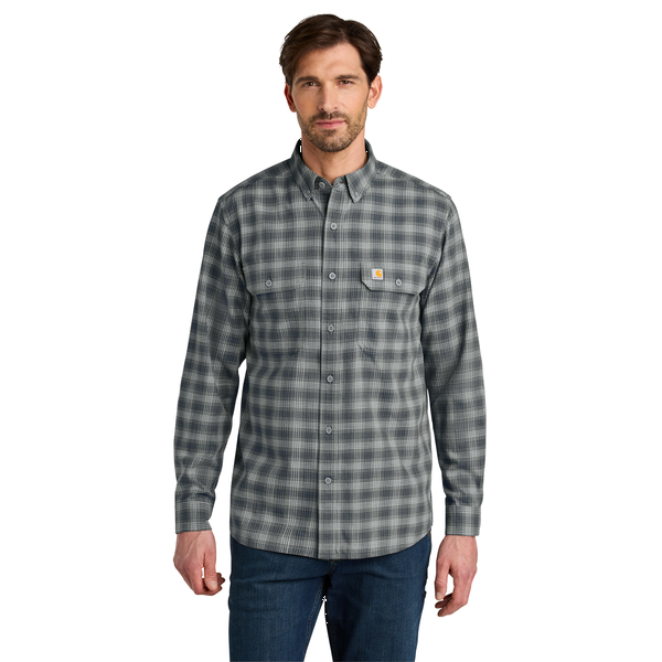 Carhartt® Rugged Flex® Plaid Cotton/Elastane Long Sleeve Men's Shirt