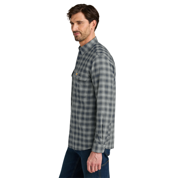 Carhartt® Rugged Flex® Plaid Cotton/Elastane Long Sleeve Men's Shirt