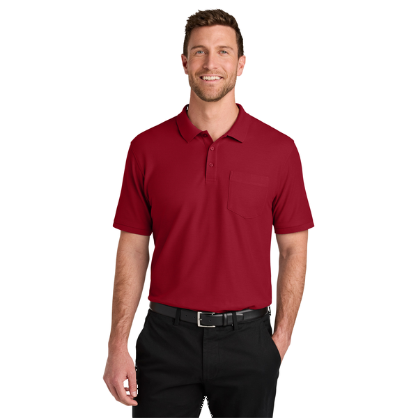 Port Authority® Wearever Signature Poly/Cotton Pique Pocket Men's Polo