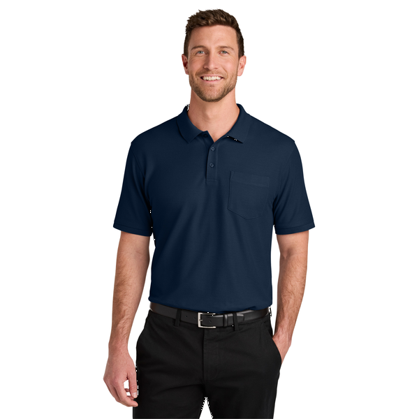 Port Authority® Wearever Signature Poly/Cotton Pique Pocket Men's Polo