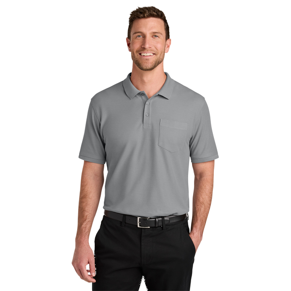 Port Authority® Wearever Signature Poly/Cotton Pique Pocket Men's Tall Polo