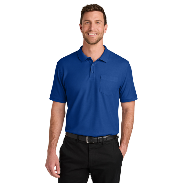 Port Authority® Wearever Signature Poly/Cotton Pique Pocket Men's Tall Polo