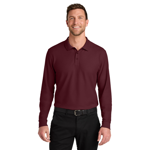Port Authority® Wearever Signature Poly/Cotton Pique Long Sleeve Men's Polo