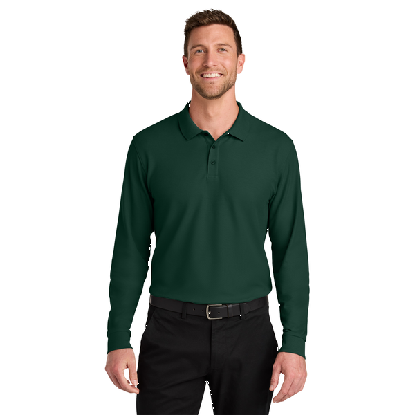 Port Authority® Wearever Signature Poly/Cotton Pique Long Sleeve Men's Polo