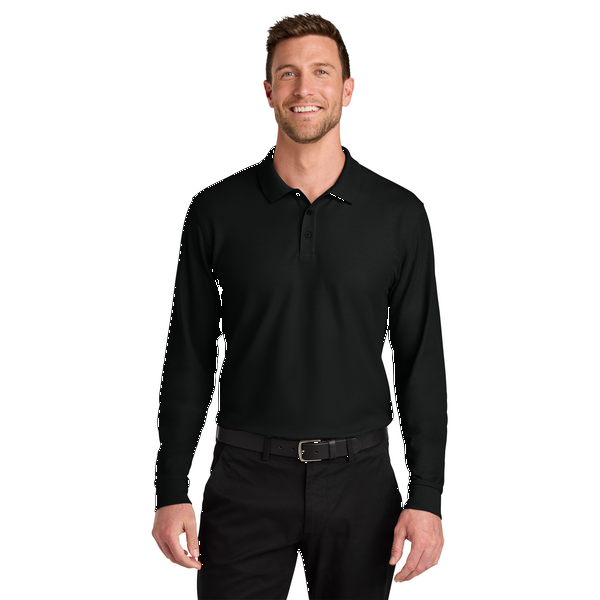 Port Authority® Wearever Signature Poly/Cotton Pique Long Sleeve Men's Polo