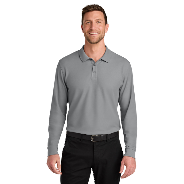 Port Authority® Wearever Signature Poly/Cotton Pique Long Sleeve Men's Polo