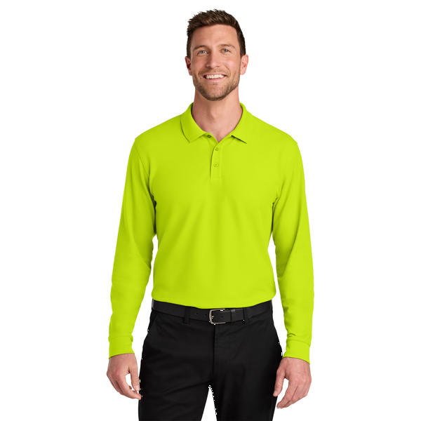 Port Authority® Wearever Signature Poly/Cotton Pique Long Sleeve Men's Polo