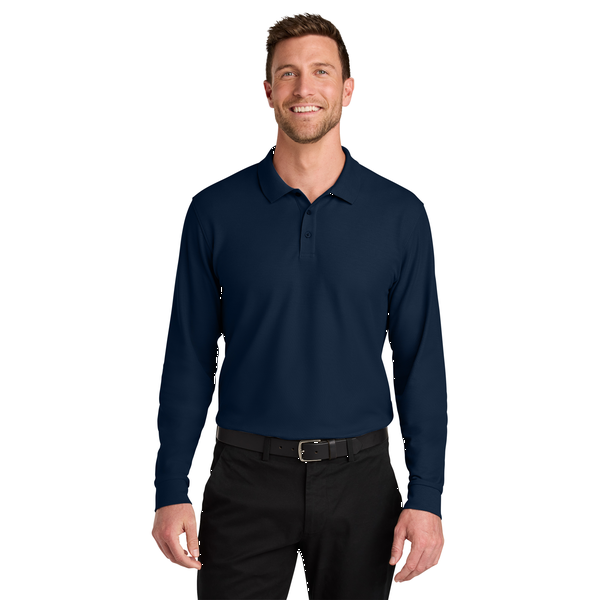 Port Authority® Wearever Signature Poly/Cotton Pique Long Sleeve Men's Polo