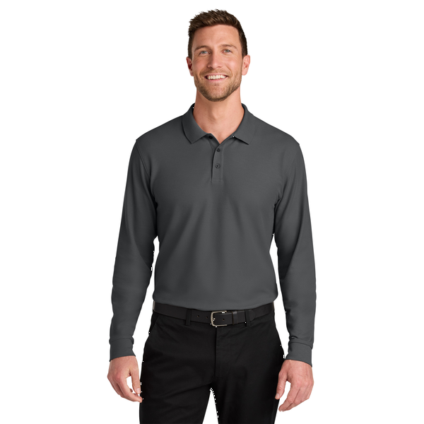 Port Authority® Wearever Signature Poly/Cotton Pique Long Sleeve Men's Polo