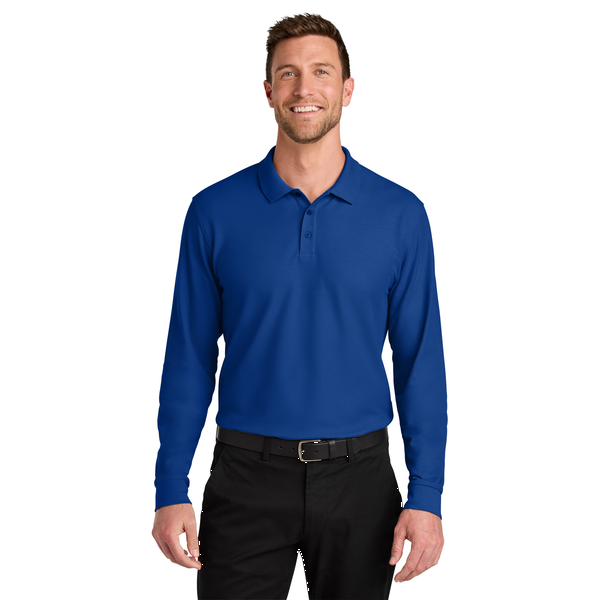 Port Authority® Wearever Signature Poly/Cotton Pique Long Sleeve Men's Polo