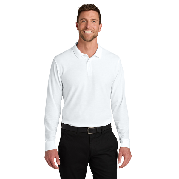 Port Authority® Wearever Signature Poly/Cotton Pique Long Sleeve Men's Polo