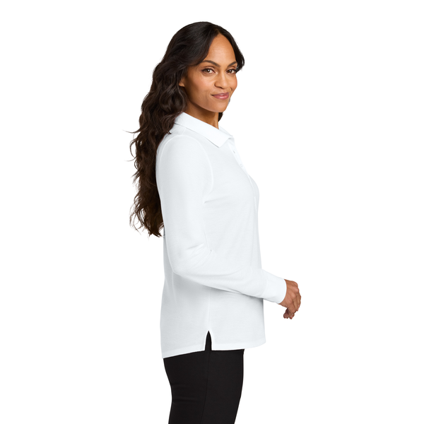 Port Authority® Wearever Signature Poly/Cotton Pique Long Sleeve Ladies' Polo