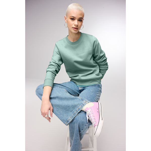 District® V.I.T.™ Cotton/Poly Fleece Ladies' Crew