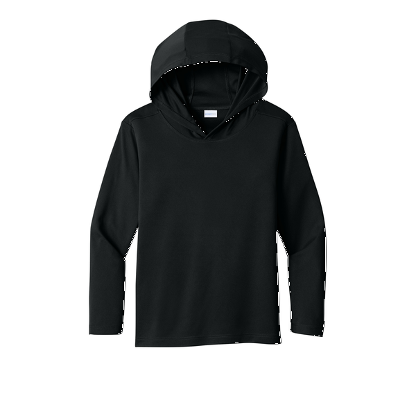 Sport-Tek® Posi-UV® Pro Poly Long Sleeve Youth Hoodie
