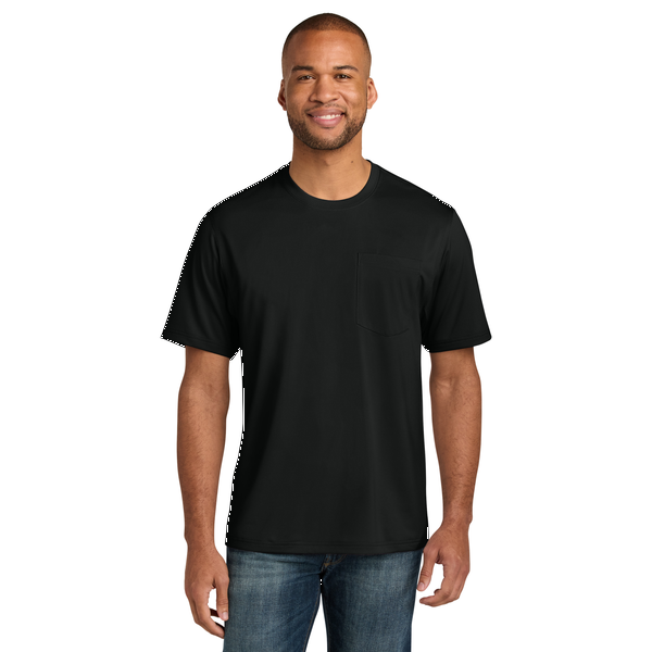 CornerStone® Workwear Pro Polyester Short Sleeve Unisex Tall Pocket Tee