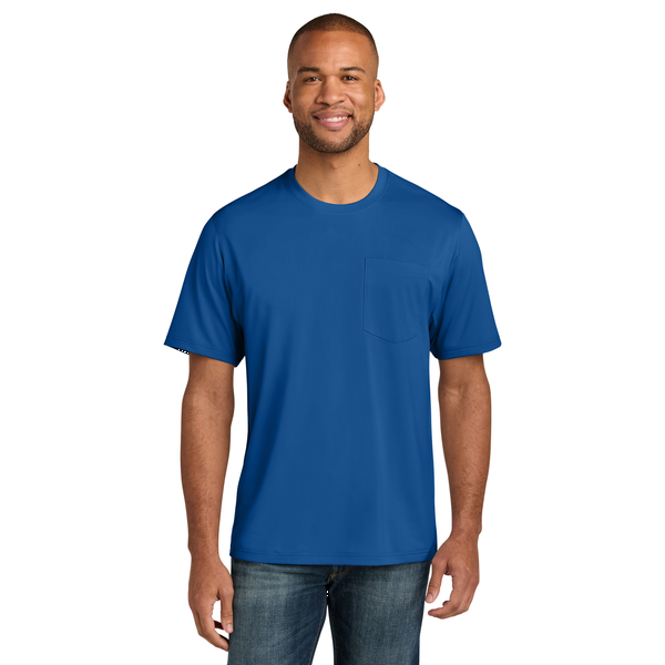 CornerStone® Workwear Pro Polyester Short Sleeve Unisex Tall Pocket Tee