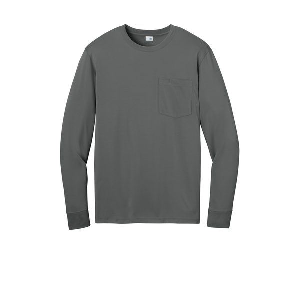 CornerStone® Workwear Pro Polyester Long Sleeve Unisex Pocket Tee
