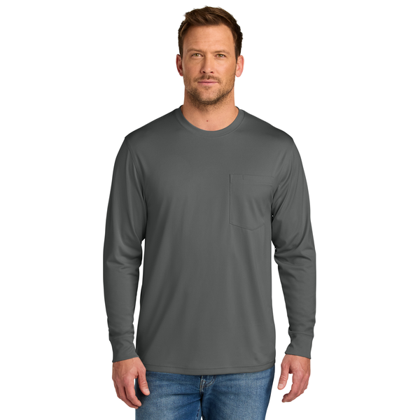 CornerStone® Workwear Pro Polyester Long Sleeve Unisex Pocket Tee