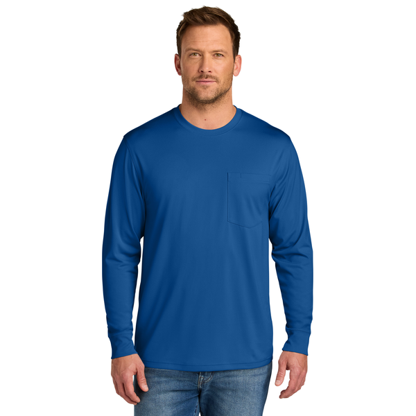 CornerStone® Workwear Pro Polyester Long Sleeve Unisex Pocket Tee