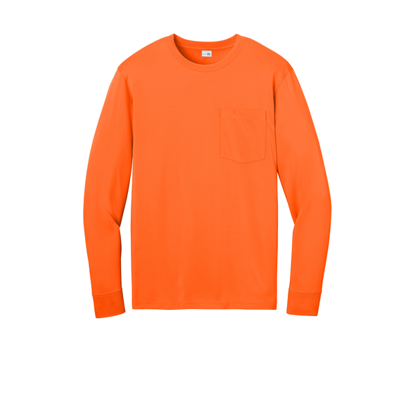 CornerStone® Workwear Pro Polyester Long Sleeve Unisex Pocket Tee