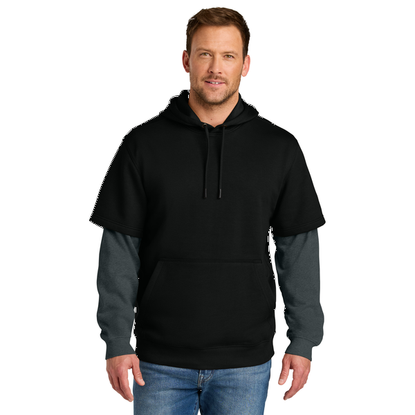 CornerStone® Tough Cotton/Poly Fleece Layered Men's Hoodie