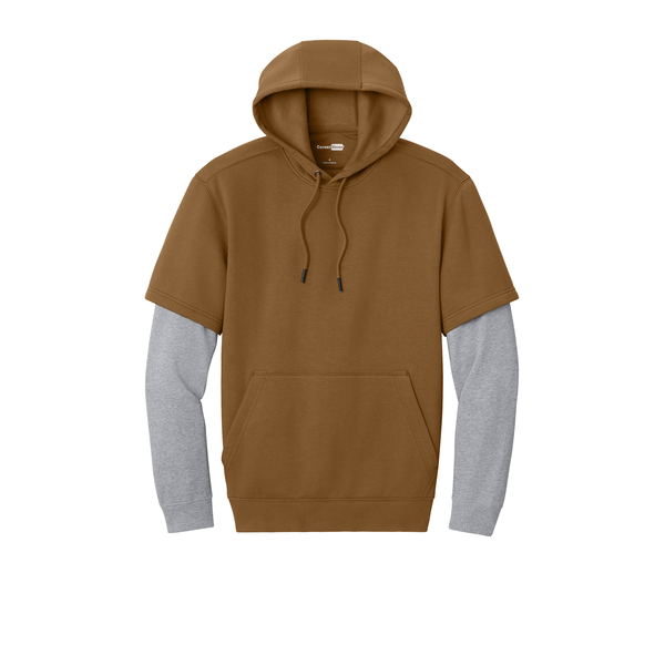 CornerStone® Tough Cotton/Poly Fleece Layered Men's Hoodie
