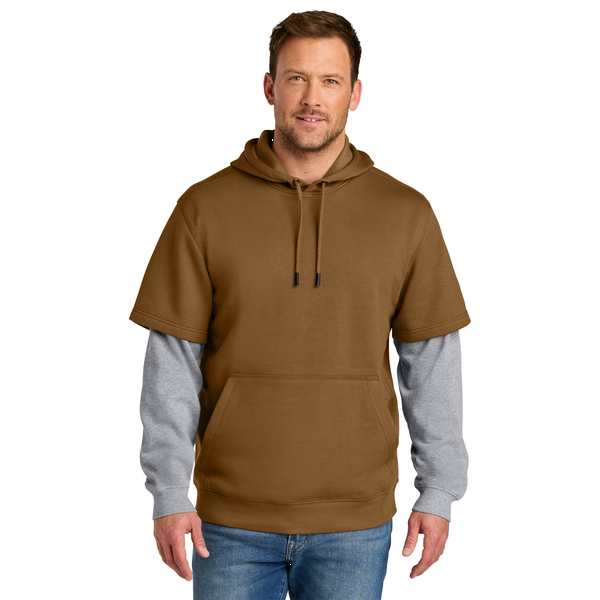 CornerStone® Tough Cotton/Poly Fleece Layered Men's Hoodie