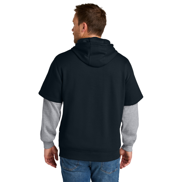 CornerStone® Tough Cotton/Poly Fleece Layered Men's Hoodie