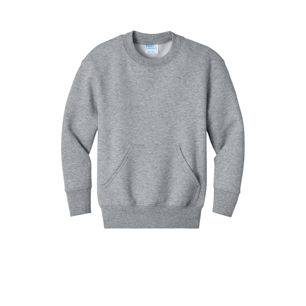 Port & Company® Core Fleece Crewneck Pocket Youth Sweatshirt