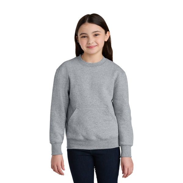 Port & Company® Core Fleece Crewneck Pocket Youth Sweatshirt