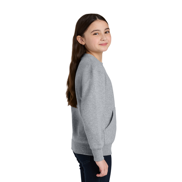 Port & Company® Core Fleece Crewneck Pocket Youth Sweatshirt