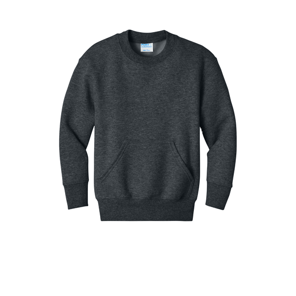 Port & Company® Core Fleece Crewneck Pocket Youth Sweatshirt