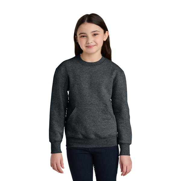 Port & Company® Core Fleece Crewneck Pocket Youth Sweatshirt