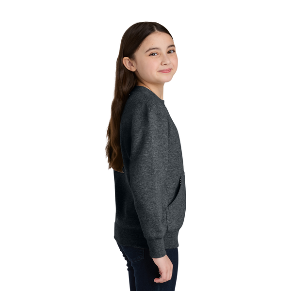 Port & Company® Core Fleece Crewneck Pocket Youth Sweatshirt