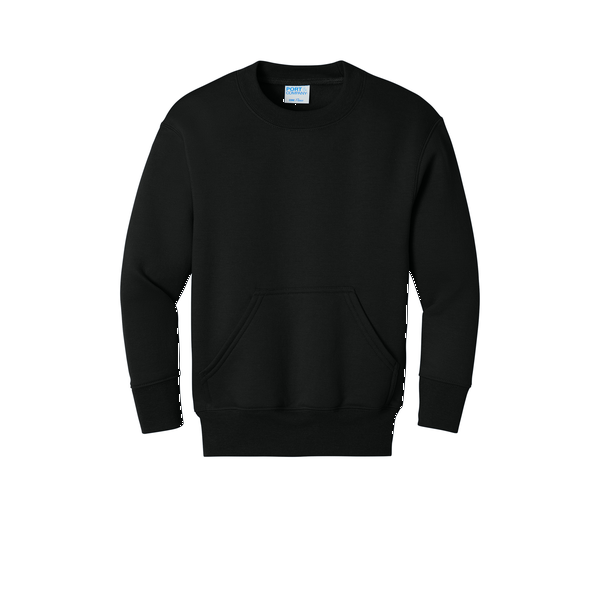 Port & Company® Core Fleece Crewneck Pocket Youth Sweatshirt