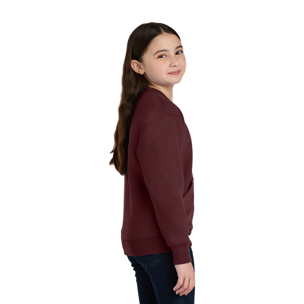 Port & Company® Core Fleece Crewneck Pocket Youth Sweatshirt