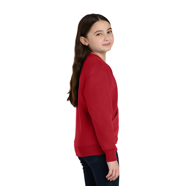 Port & Company® Core Fleece Crewneck Pocket Youth Sweatshirt