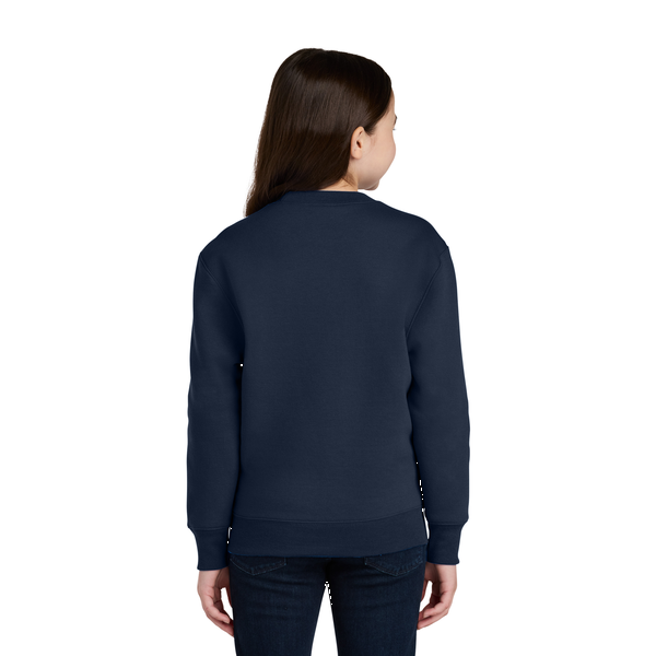 Port & Company® Core Fleece Crewneck Pocket Youth Sweatshirt