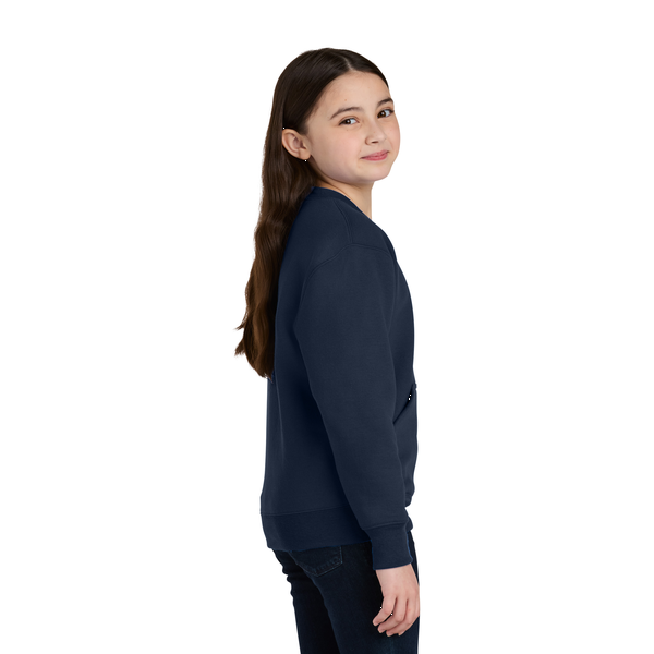 Port & Company® Core Fleece Crewneck Pocket Youth Sweatshirt