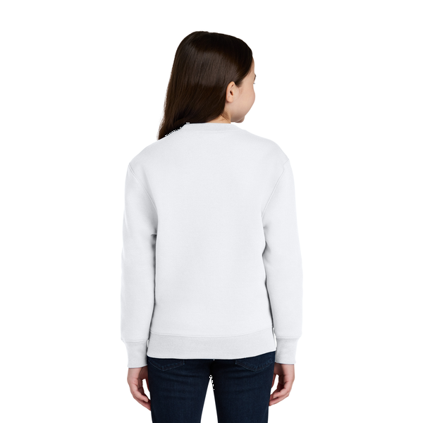Port & Company® Core Fleece Crewneck Pocket Youth Sweatshirt