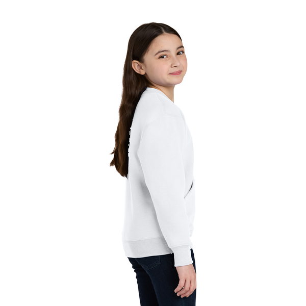 Port & Company® Core Fleece Crewneck Pocket Youth Sweatshirt