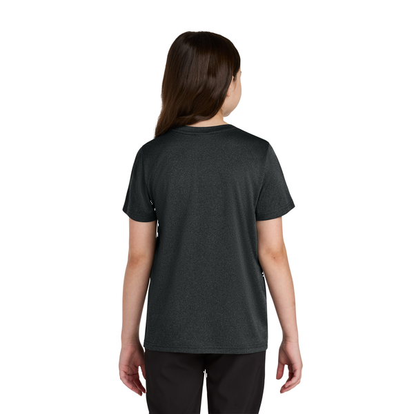 Port & Company® Heather Recycled Poly/Poly Performance Youth Tee