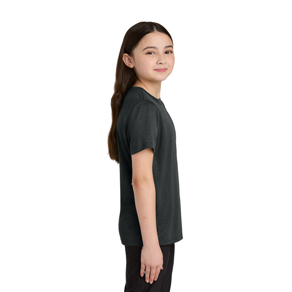 Port & Company® Heather Recycled Poly/Poly Performance Youth Tee