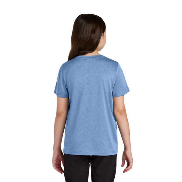 Port & Company® Heather Recycled Poly/Poly Performance Youth Tee