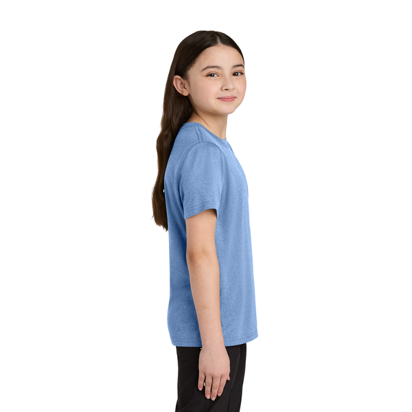 Port & Company® Heather Recycled Poly/Poly Performance Youth Tee