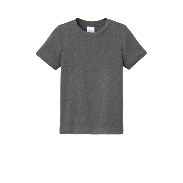 Port & Company® Heather Recycled Poly/Poly Performance Youth Tee