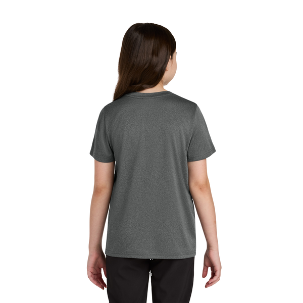 Port & Company® Heather Recycled Poly/Poly Performance Youth Tee