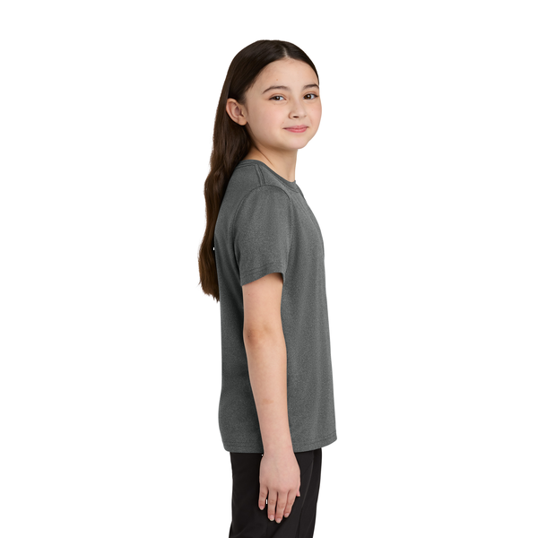 Port & Company® Heather Recycled Poly/Poly Performance Youth Tee