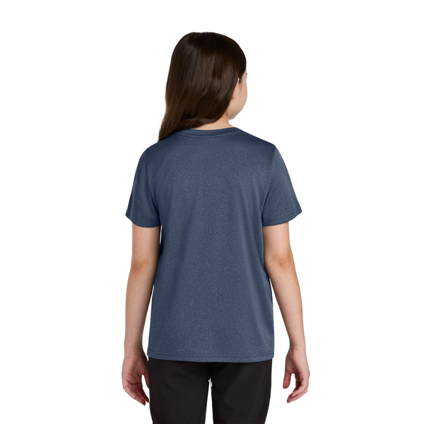 Port & Company® Heather Recycled Poly/Poly Performance Youth Tee